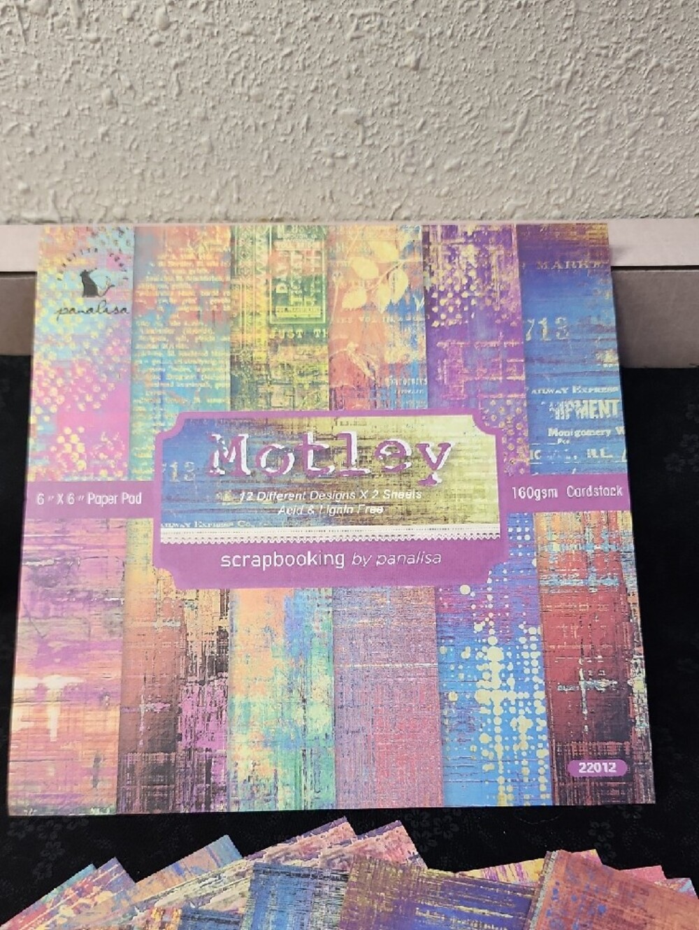 Motley Scrapbooking Paper  Multi-Color Pack 6x6 / 24 Sheets - Picture 3 of 10